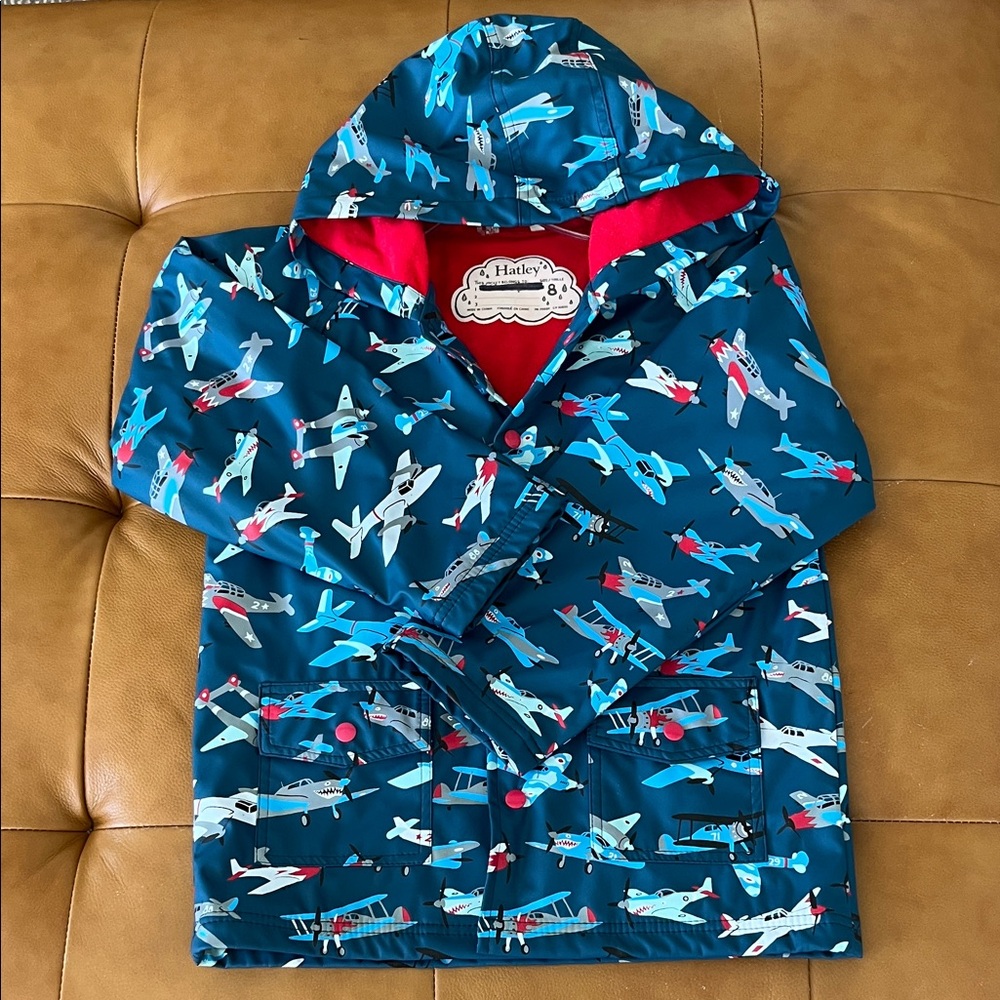Kids' Hatley Airplane Print Raincoats